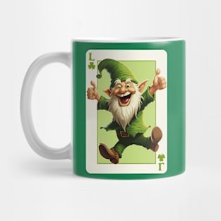 Leprechaun Shamrock Card St Paddys Day Festival Mug